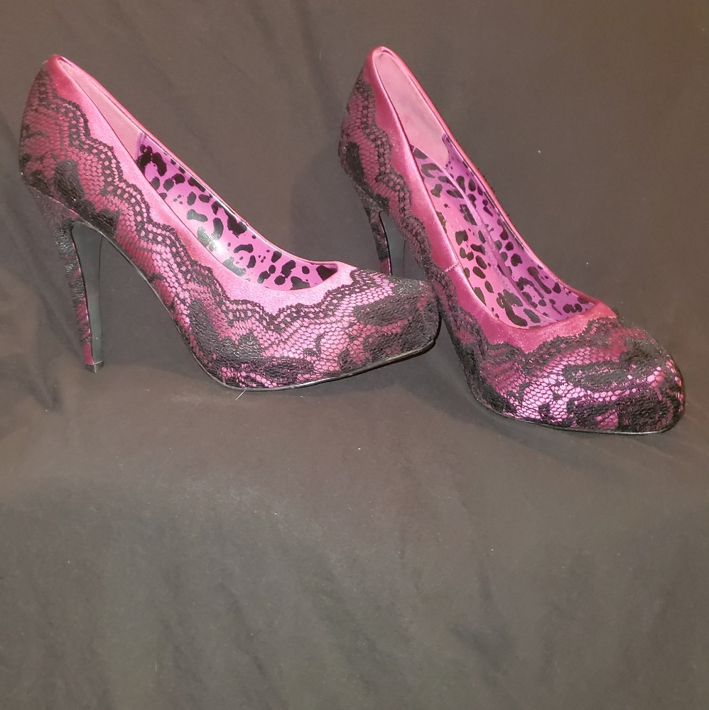 Colin Stuart Hot Pink Pumps Size 8.5